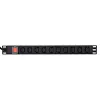 Rozvodná jednotka GEMBIRD EG-PDU-10C132C19 — 10x C13 zásuviek, 1HE rack, 16A C19 vstup, 2 m kábel, 3500 W