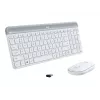 Logitech Slim Wireless Combo MK470 - sada klávesnica-myš - bezdrôtová - 2,4 GHz - španielska - Off-White (920-009199)