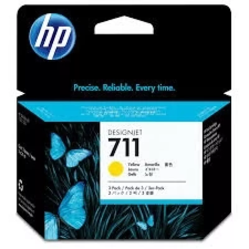 HP 711 3-bal. (CZ136A) atramentová kazeta, žltá (SPEC)