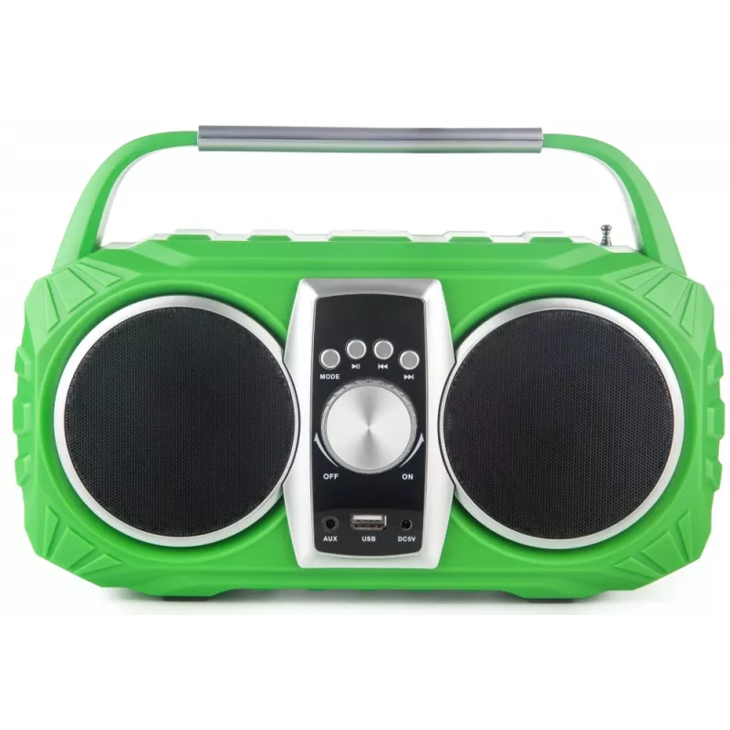 Rádiobudík PRIME3 Prime3 APR71GR Neon — budík s FM rádiom a LED displejom