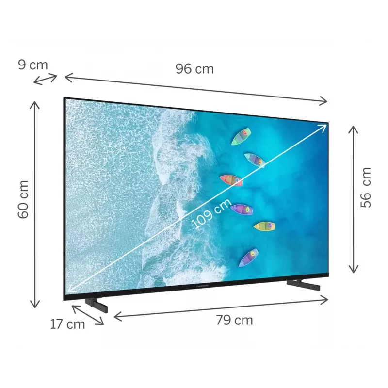 TV prijímač|THOMSON|43 |4K Ultra HD|3840 x 2160 pixelov|Plochý|16:9|LED|43UG4S15