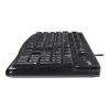 K120 káblová klávesnica, káblová, USB, QWERTZ, čierna