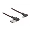 USB kábel DeLOCK EASY-USB 2.0 Type-A na Micro-B konektor samec 0,5 m čierny
