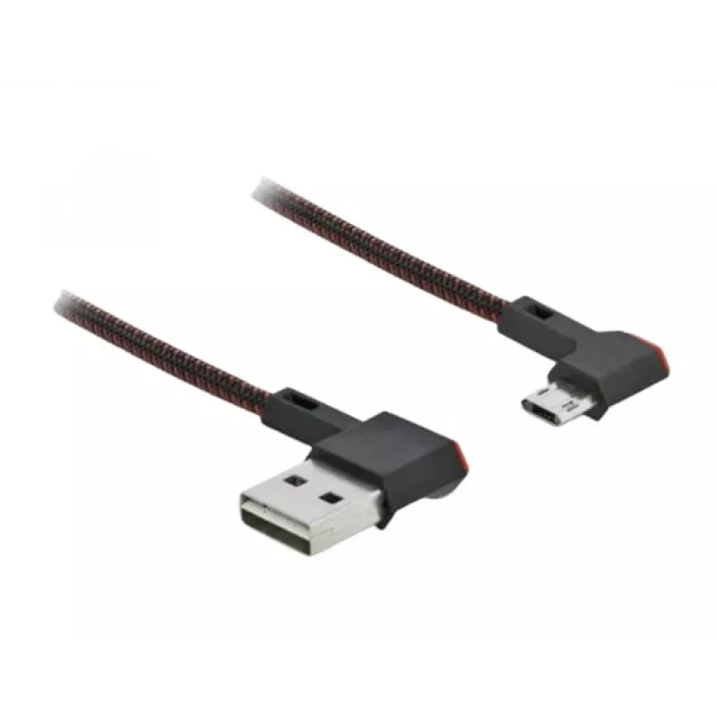 USB kábel DeLOCK EASY-USB 2.0 Type-A na Micro-B konektor samec 0,5 m čierny