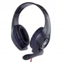 Káblový herný headset GEMBIRD GHS-05-B, okolo uší, 20–20000 Hz, 2 m kábel, 250 g, čierna/modrá
