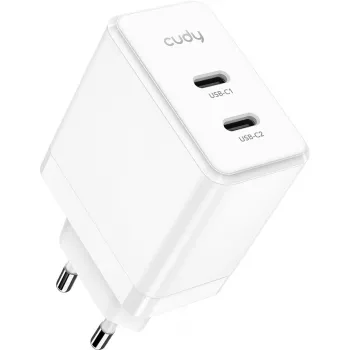 USB-C nabíjačka Cudy CH40_EU 40W 2-port USB-C/USB-A rýchle nabíjanie