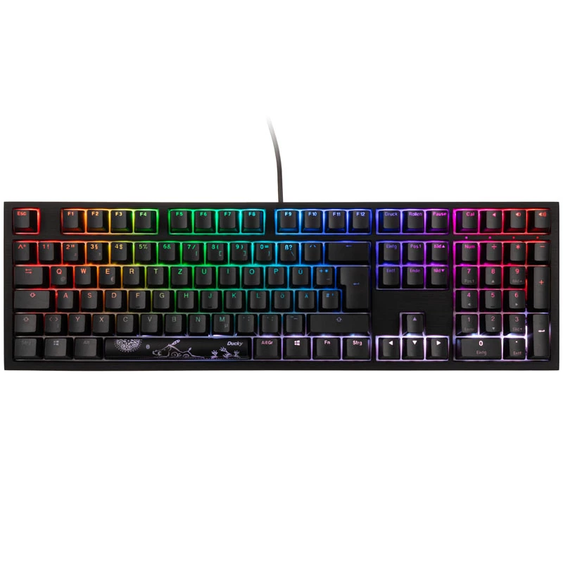 Ducky Shine 7 klávesnica Gaming USB nemecká čierna
