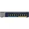 NETGEAR MS108TUP Unmanaged L2 2.5G Ethernet (100/1000/2500) Power over Ethernet (PoE) sivá