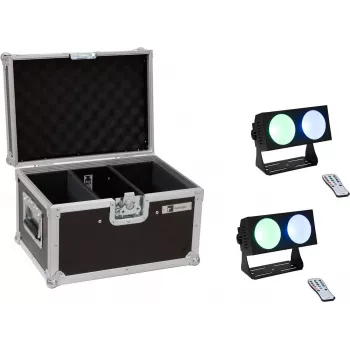 LED svetelná lišta EUROLITE CBB-2 COB RGB 2x - kompaktné COB RGB lineárne svietidlo, dvojitá jednotka