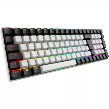 SKILLER SGK50 S2, herná klávesnica biela, DE-layout, Gateron Red