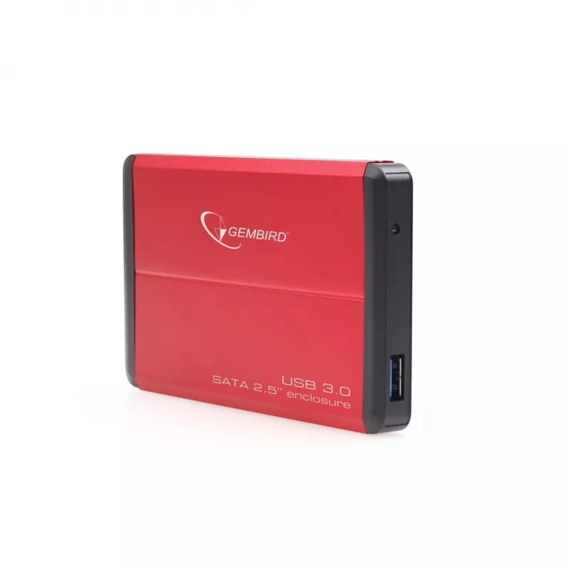 Gembird EE2-U3S-2-R - pevný disk - SATA - 6,35 cm (2.5) - 3.0 - červený - hliník (EE2-U3S-2-R)