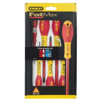 Izolovaný plochý Pozidriv set Stanley FATMAX 0-65-443