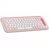 Logitech POP Icon Combo - sada klávesnice a myši - bezdrôtová - Bluetooth LE - QWERTY - US International - ružová, Off-White (920-013142)
