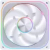 140mm Jonsbo ZA-140W PWM ARGB ventilátor do skrine, biely, Infinity Mirror