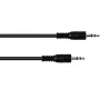 3,5 mm stereo kábel Omnitronic 30211600 — 1,5 m, čierny, TRS konektor na konektor