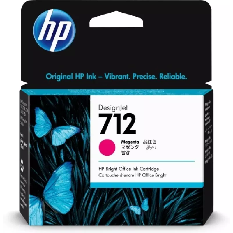 HP 712 (3ED68A) atramentová kazeta, purpurová (SPEC)