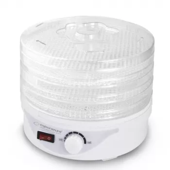 Esperanza EKD003 sušička potravín priehľadná, biela 250 W