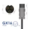 Akyga AK-EV-05 nabíjačka pre e-biky na 48 V batérie, 54,6 V / 2 A, 110 W, GX16 12 mm konektor samica, 1 m