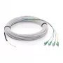 FTTH drop kábel DIGITUS Singlemode, 4 vlákna so 4 konektormi LC/APC, 30 m