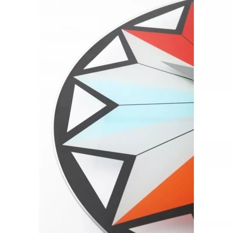 NeXtime hodiny 8163 Circus, Ø43 cm, nástenné, čierne/viacfarebné