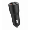 Auto nabíjačka pre mobilné zariadenia Gembird TA-UC-AC2PDQC38-CAR-01, USB-C, 38 W, 12–24 V, čierna