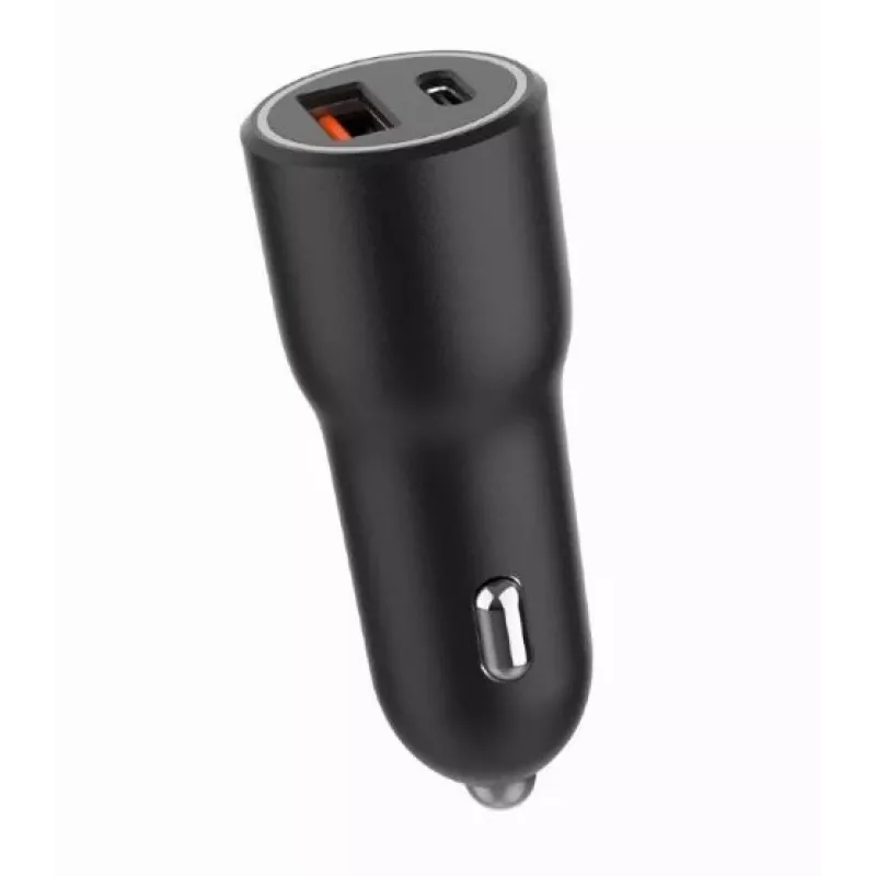 Auto nabíjačka pre mobilné zariadenia Gembird TA-UC-AC2PDQC38-CAR-01, USB-C, 38 W, 12–24 V, čierna
