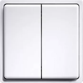 Bezdrôtový mini tlačidlový spínač Eltako FMT55/4-rw biela (MPN 30000262)