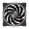 Akasa SOHO AR AK-FN108 120 mm ventilátor skrine, ARGB, čierny