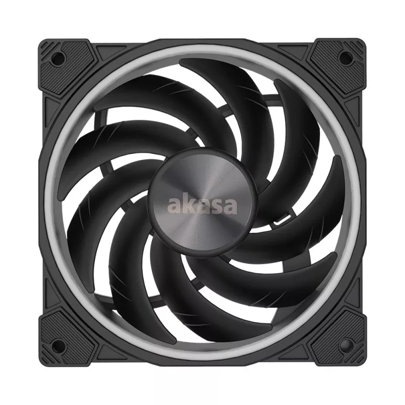 Akasa SOHO AR AK-FN108 120 mm ventilátor skrine, ARGB, čierny