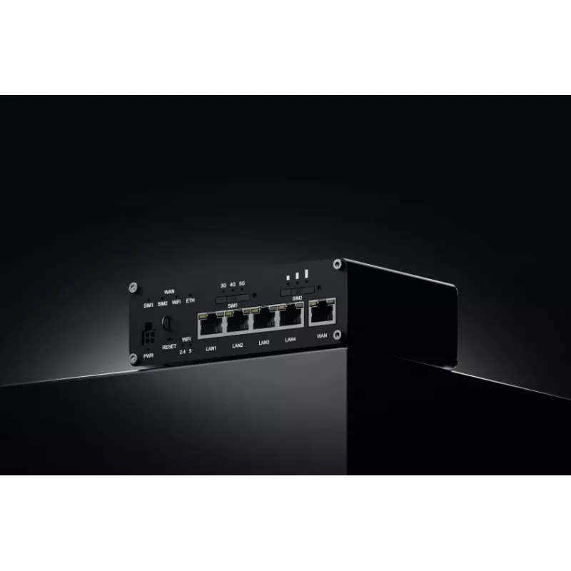 Teltonika RUTC50 Bezdrôtový router Gigabit Ethernet Dual-Band (2,4 GHz / 5 GHz) 5G čierny