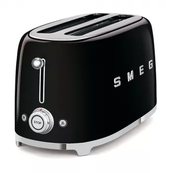 Smeg - TSF02 hriankovač 4 plátky - čierny/lakovaný/ŠxVxH 41x20,8x21,5 cm/6 stupňov opečenia/1500W