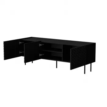TV skrinka Cama LUCCA 3D 165x40x59 čierna