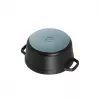 Staub La Cocotte 20cm okrúhly, čierny, liatina (40509-487-0)