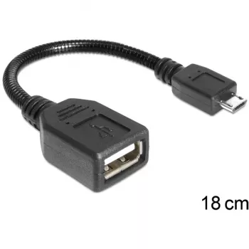 USB kábel Micro-USB B na USB A DELOCK 83293 0,18 m