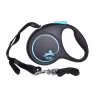 Flexi Black Design S 5 m vôdzka pre psov s navíjacím mechanizmom