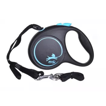 Flexi Black Design S 5 m vôdzka pre psov s navíjacím mechanizmom