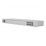 Spravovaný L2 sieťový switch UBIQUITI USW-Aggregation — 8 SFP+ slotov, podpora 10G, bez ventilátora, 1U rack, strieborná