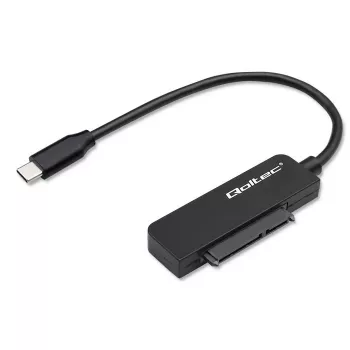 QOLTEC SATA adaptér 52269 pre 2,5-palcový disk na USB-C, podporuje až do 2 TB