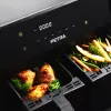 Teplovzdušná fritéza Petra PT4750BLKVDEEU7, dvojkomorová, objem 3,7 l, čierna