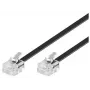 Telefónny kábel Microconnect MPK182 RJ-11 RJ-11 2m čierny