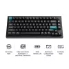 Mechanická 75% klávesnica Keychron Q1 Ultra 8K – USB + RF bezdrôtová + Bluetooth, RGB, čierna