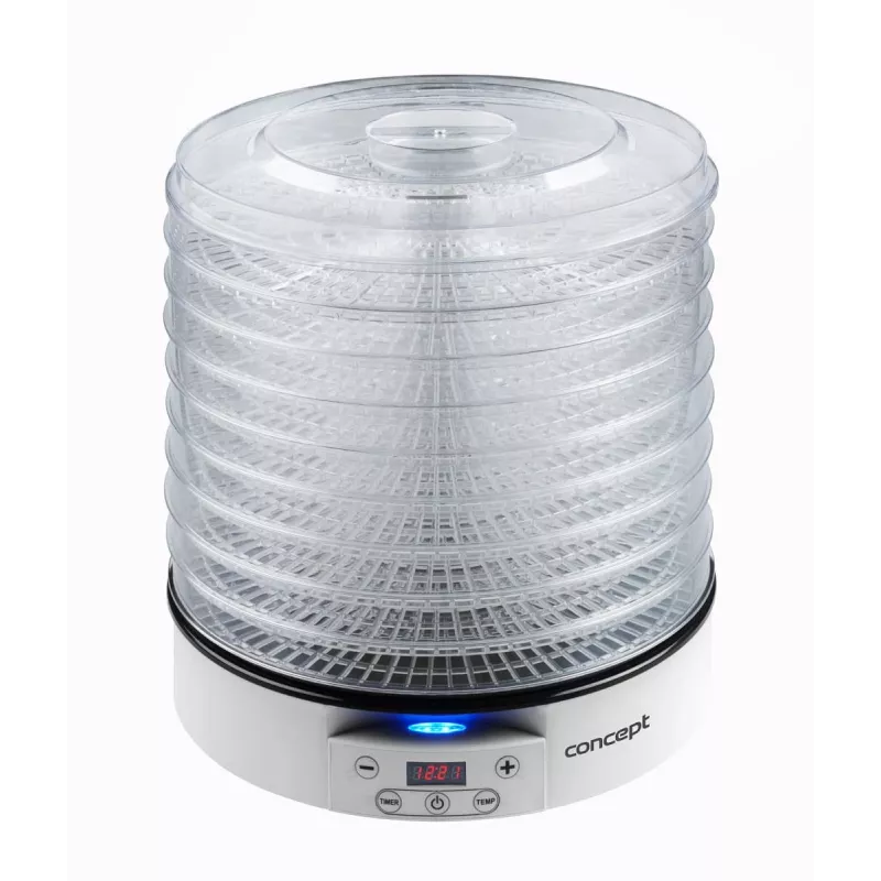 Sušička potravín Concept Solution SO2020, 500 W, LED displej, strieborná, 220–240 V, priemer otvoru 3,3 cm