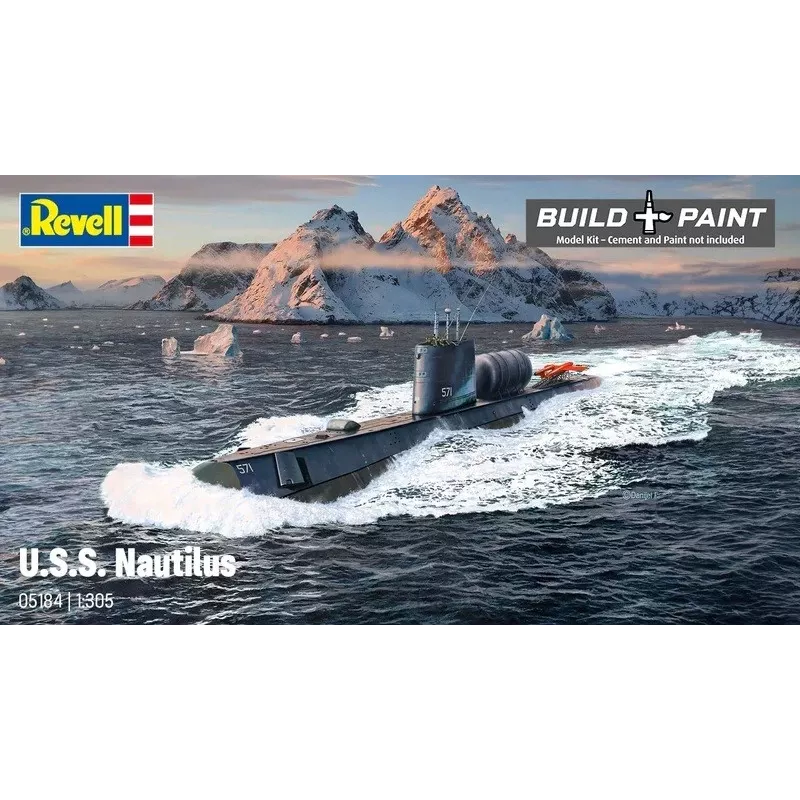 Plastový model lode REVELL U.S.S. Nautilus mierka 1:305, stavebnica 05184