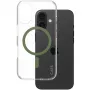 PanzerGlass CARE Urban Combat transparentné puzdro so zeleným MagSafe iPhone 16