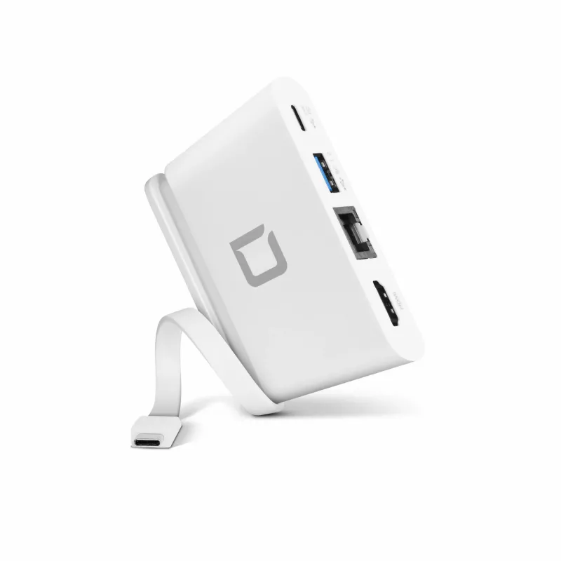 DICOTA USB-C Portable Docking 4-in-1 s HDMI - dokovacia stanica - USB-C - HDMI (D31730)