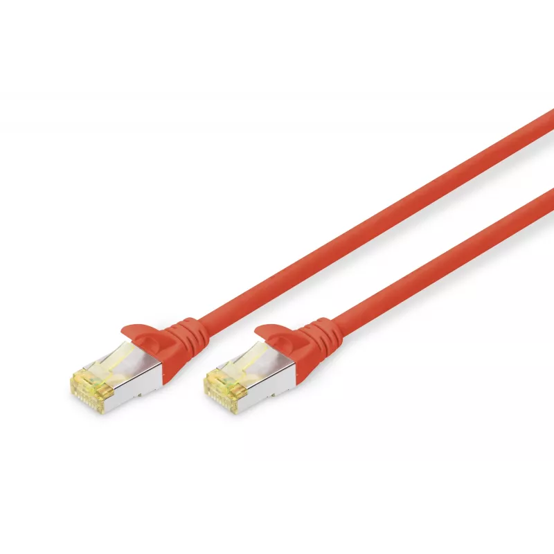 Sieťový kábel Digitus CAT 6A S/FTP RJ-45 Cat6a 2m červený