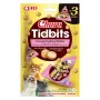 Mokré krmivo pre mačky INABA Cat Churu Tidbits tuniak a losos 3×12 g vrecká