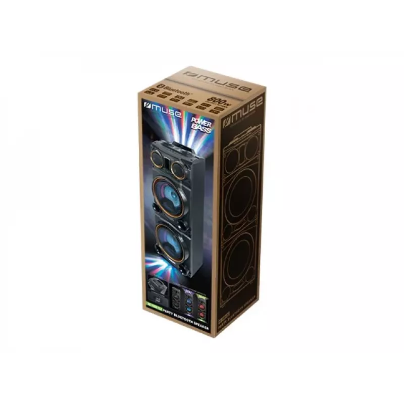 Muse M-1988 DJ prenosný/party reproduktor čierny 800 W
