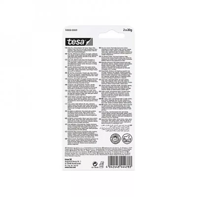 Lepiaca tyčinka Tesa 59908-00001-04, 2 x 20 g doplňateľné lepiace tyčinky