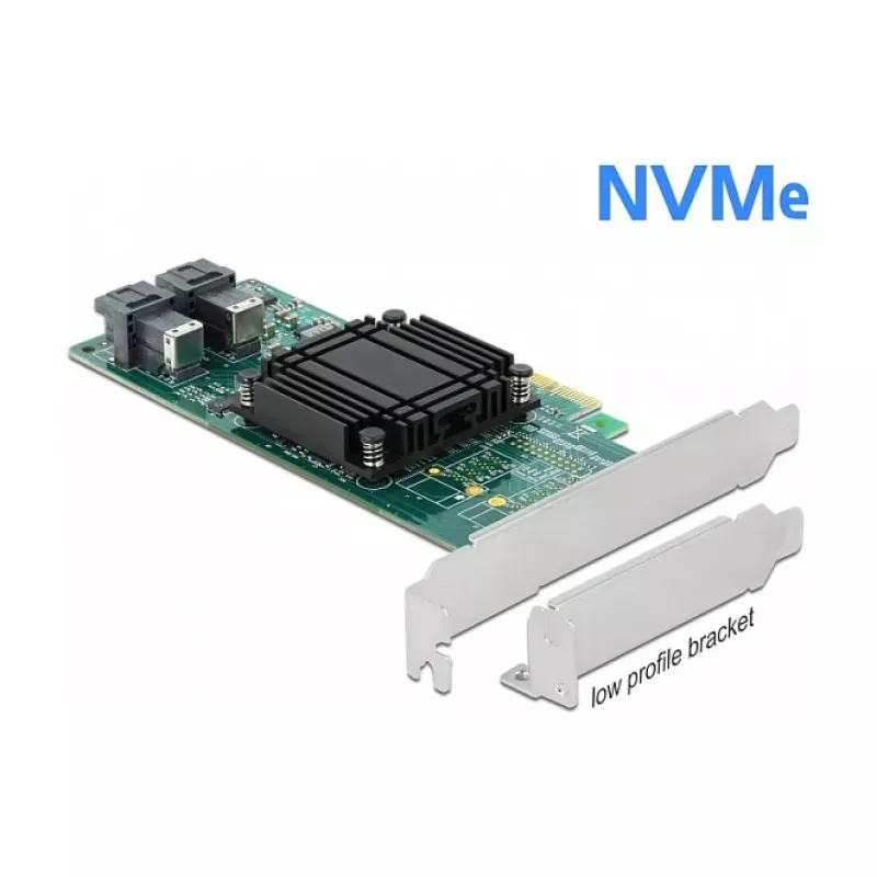 DeLOCK PCI Express x8 karta na 2 x interné SFF-8643 NVMe Low Profile formát